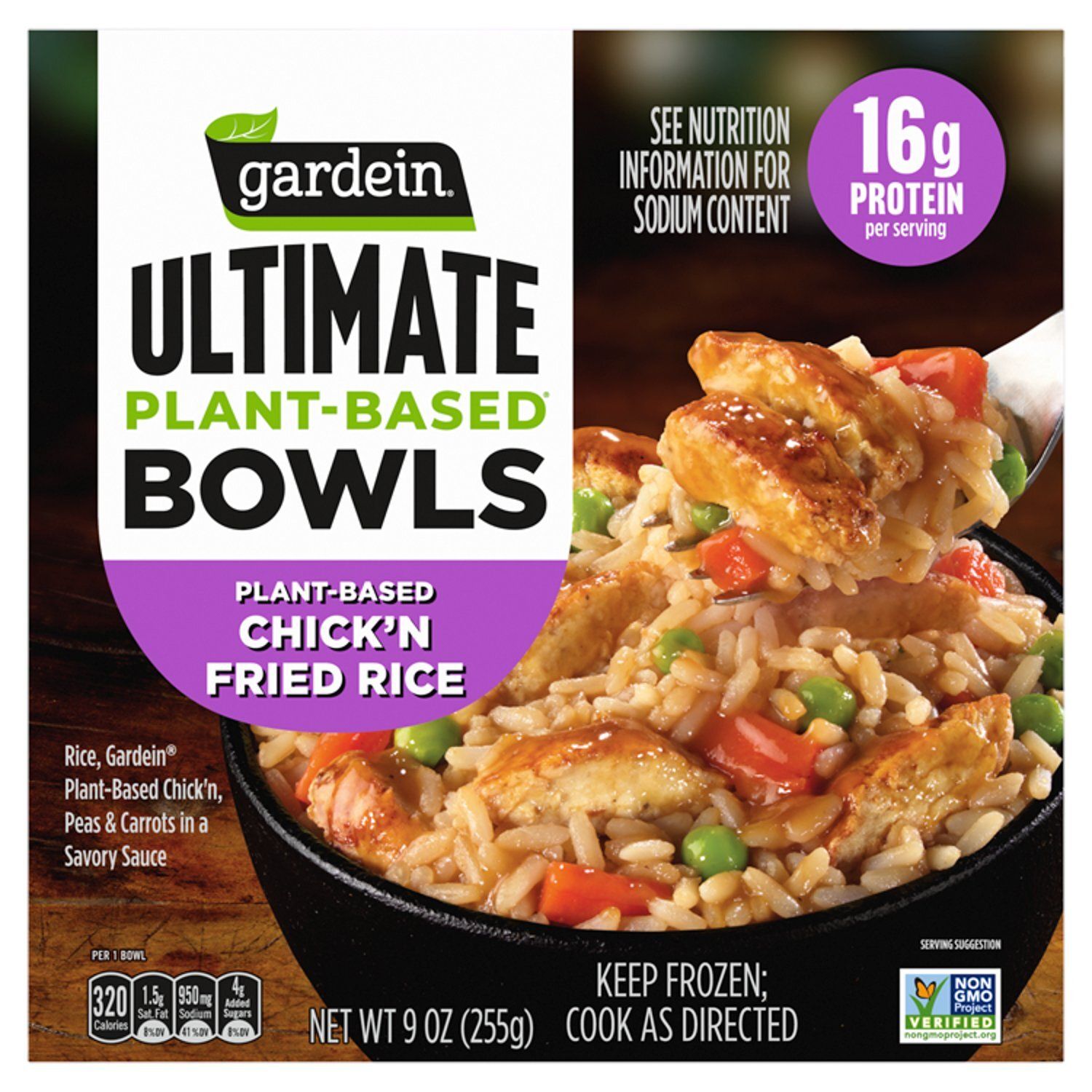 Gardein Ultimate Plant-Based Chick'n Fried Rice Bowls, 9 oz