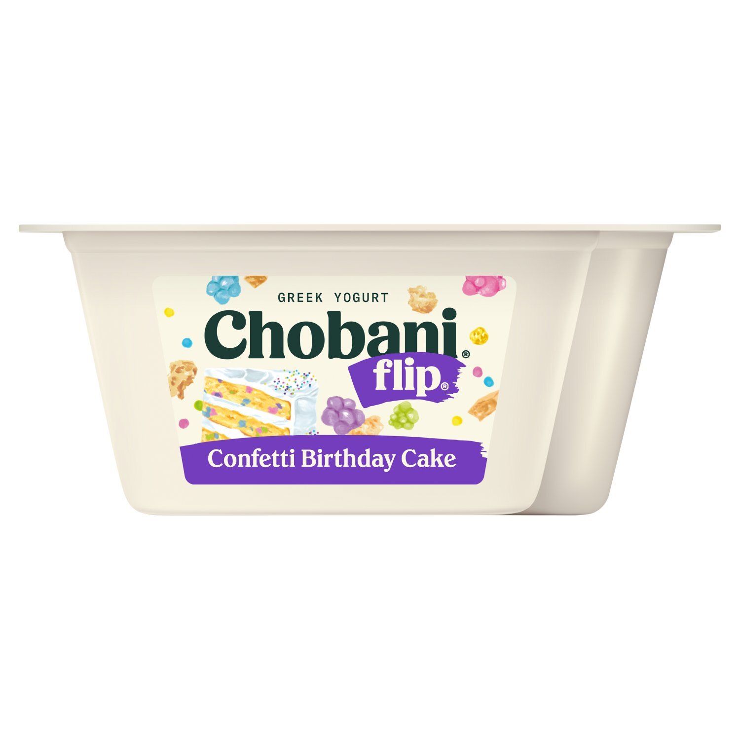 Chobani Flip Confetti Birthday Cake Flavored Lowfat Greek Yogurt, 4.5 oz
