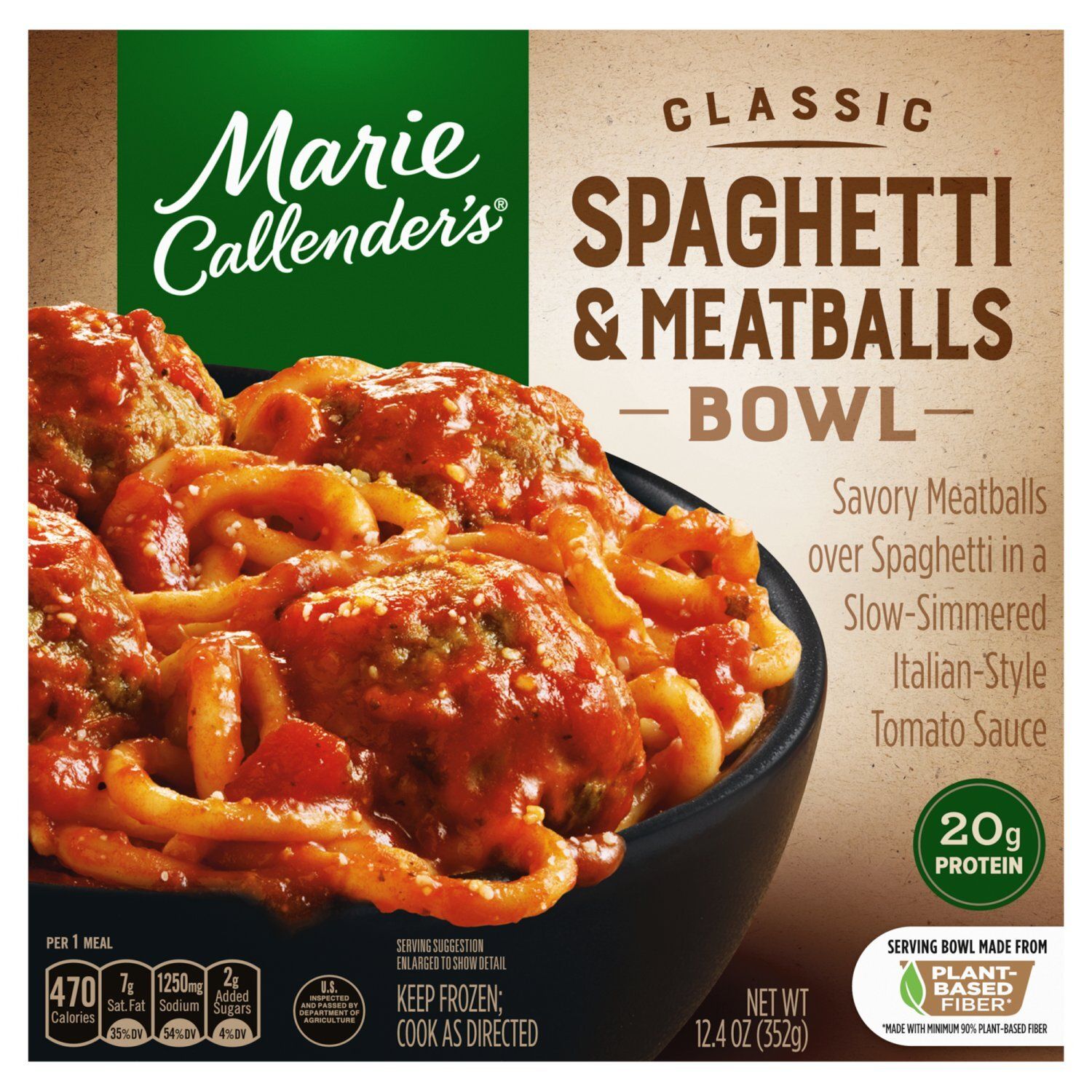 Marie Callender&#39;s Classic Spaghetti &amp; Meatballs Bowl, 12 oz