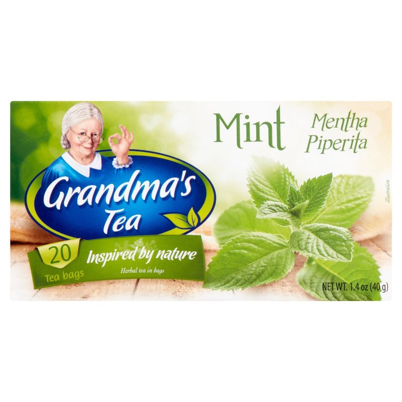 Grandma&#39;s Tea Mint Tea Bags, 20 count, 1.4 oz