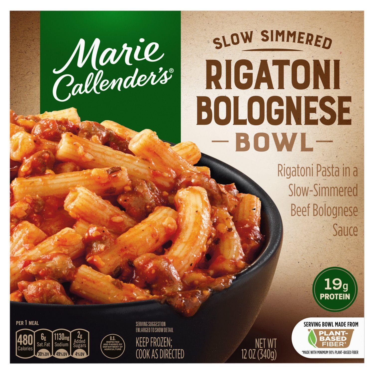 Marie Callender&#39;s Slow Simmered Rigatoni Bolognese Bowl, 12 oz