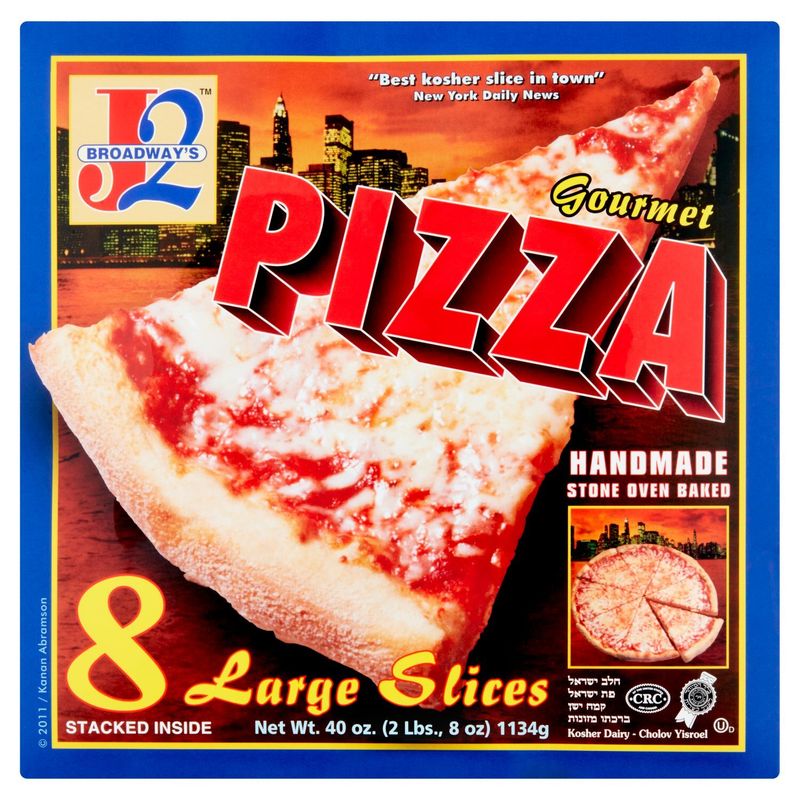 J2 Broadway&#39;s Large Slices Gourmet Pizza, 8 count, 40 oz