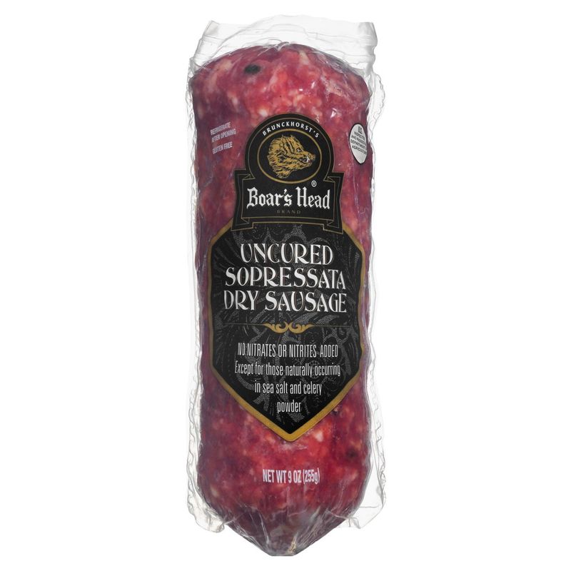 Boar&#39;s Head Uncured Sopressata Dry Sausage, 9 oz