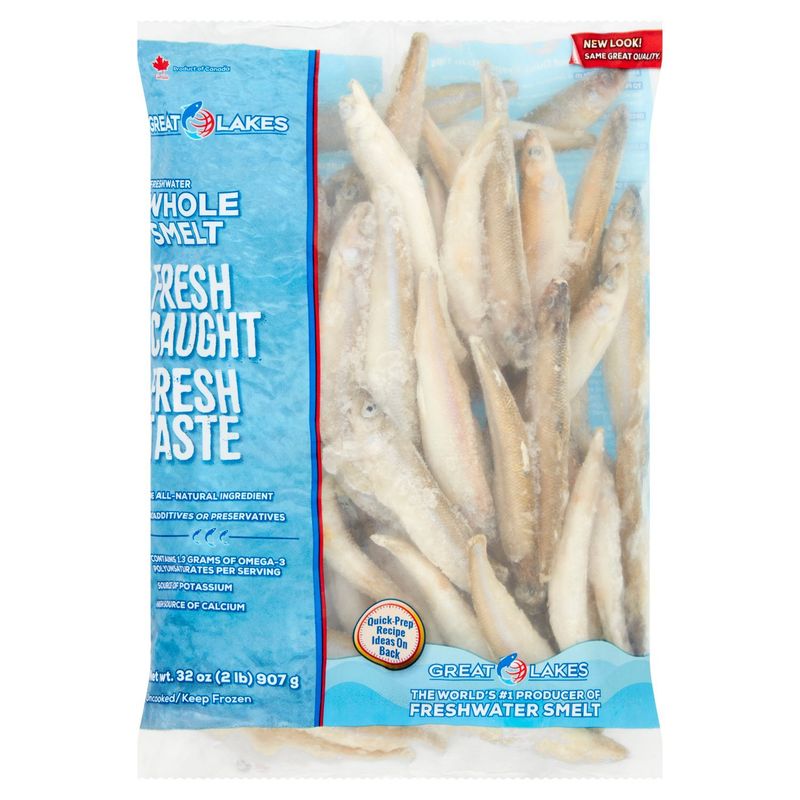 Great Lakes Freshwater Whole Smelt, 32 oz
