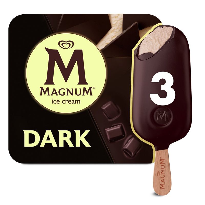 Magnum 68% Cacao Dark Chocolate Ice Cream Bars, 3 count, 9.12 fl oz