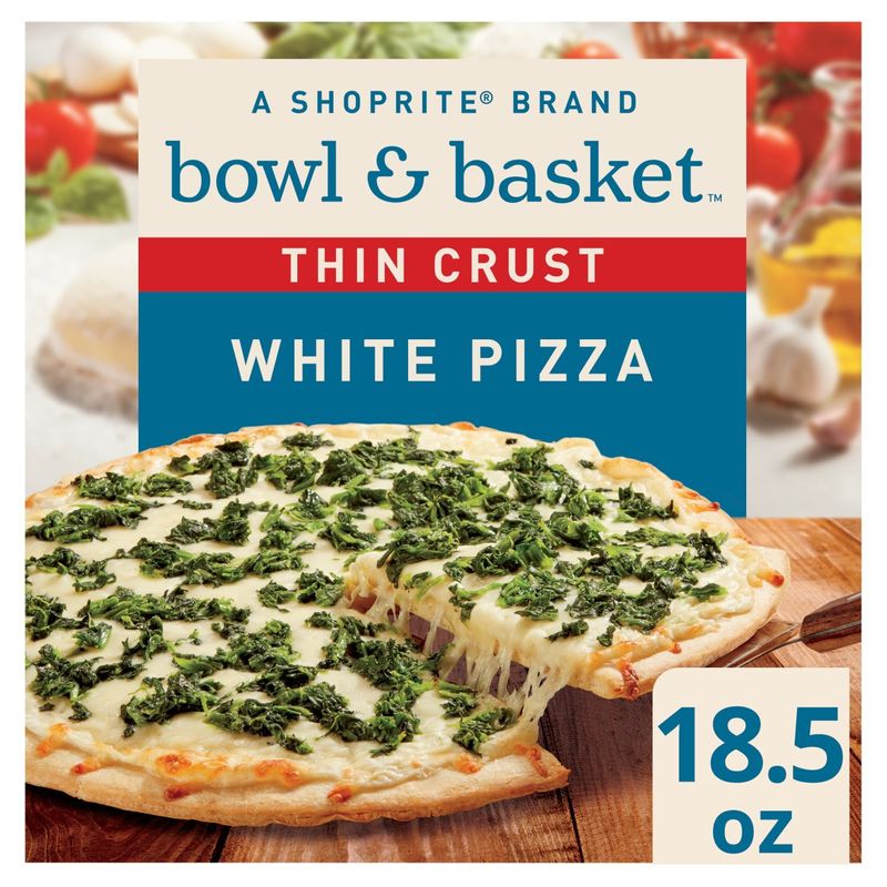 Bowl &amp; Basket Thin Crust White Pizza, 18.5 oz