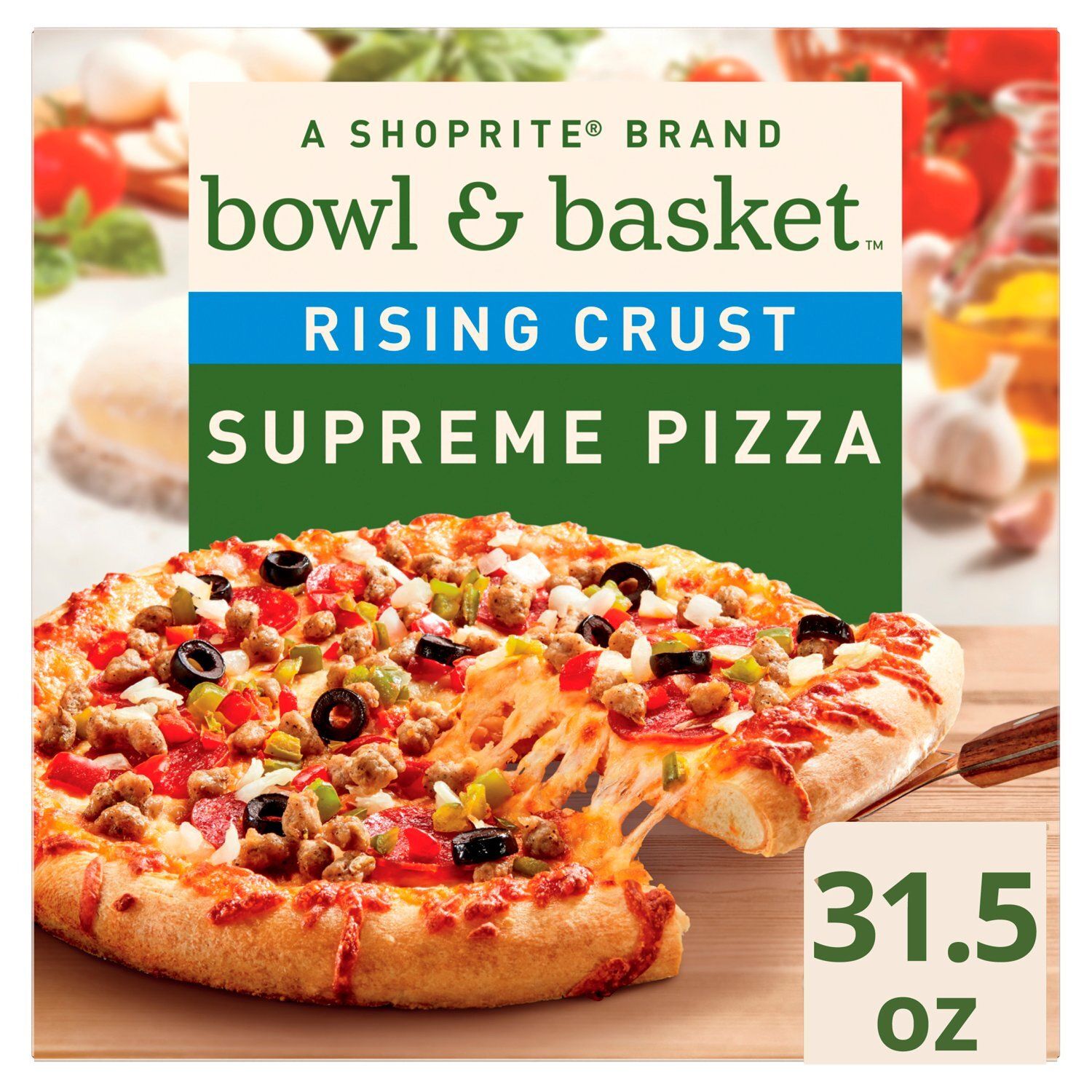 Bowl &amp; Basket Rising Crust Supreme Pizza, 31.5 oz