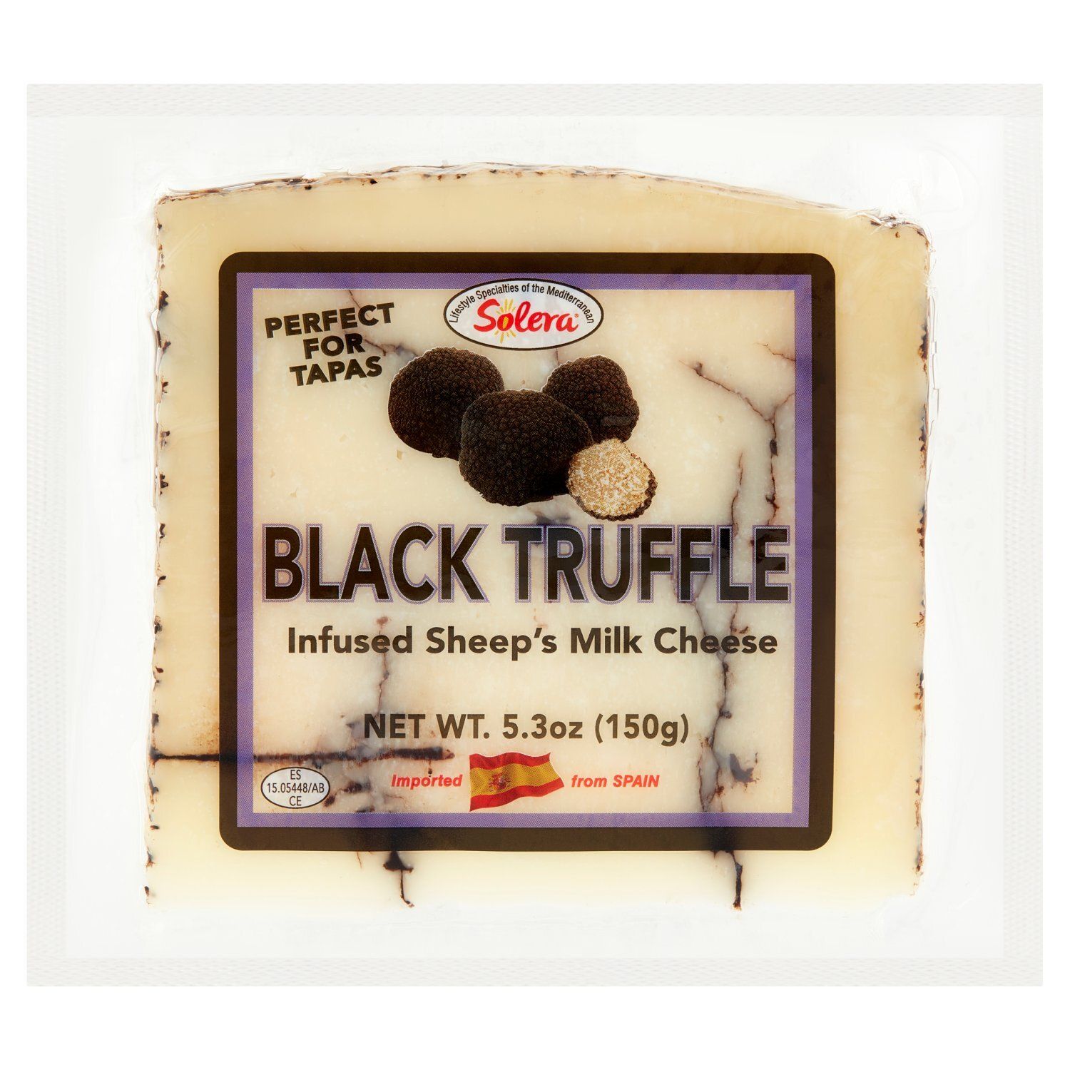 Solera Black Truffle Infused Sheep&#39;s Milk Cheese, 5.3 oz