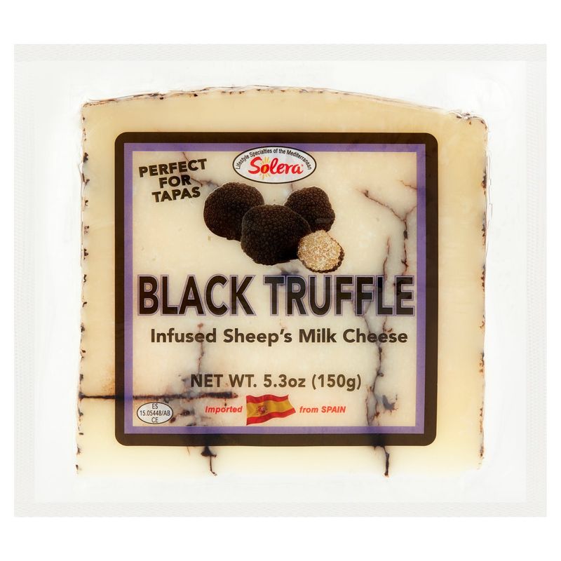 Solera Black Truffle Infused Sheep&#39;s Milk Cheese, 5.3 oz
