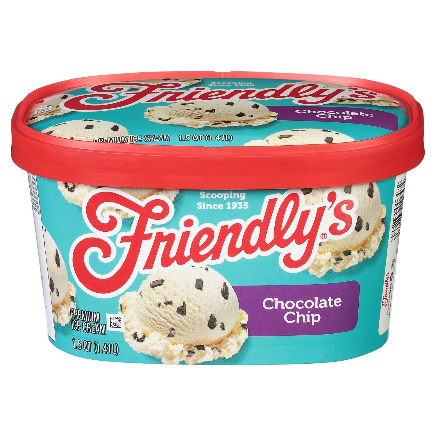 Friendly&#39;s Chocolate Chip Premium Ice Cream, 1.5 qt