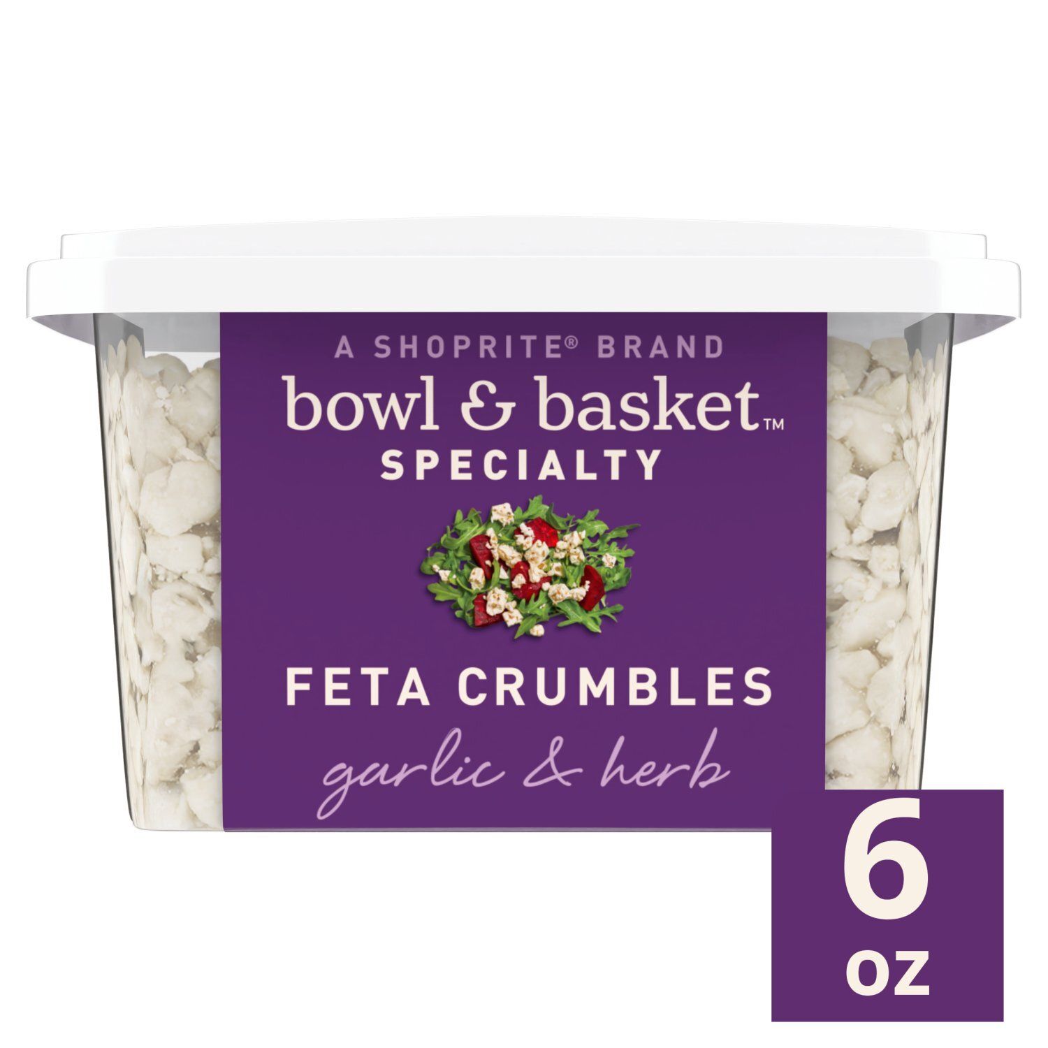 Bowl &amp; Basket Specialty Garlic &amp; Herb Feta Crumbles, 6 oz
