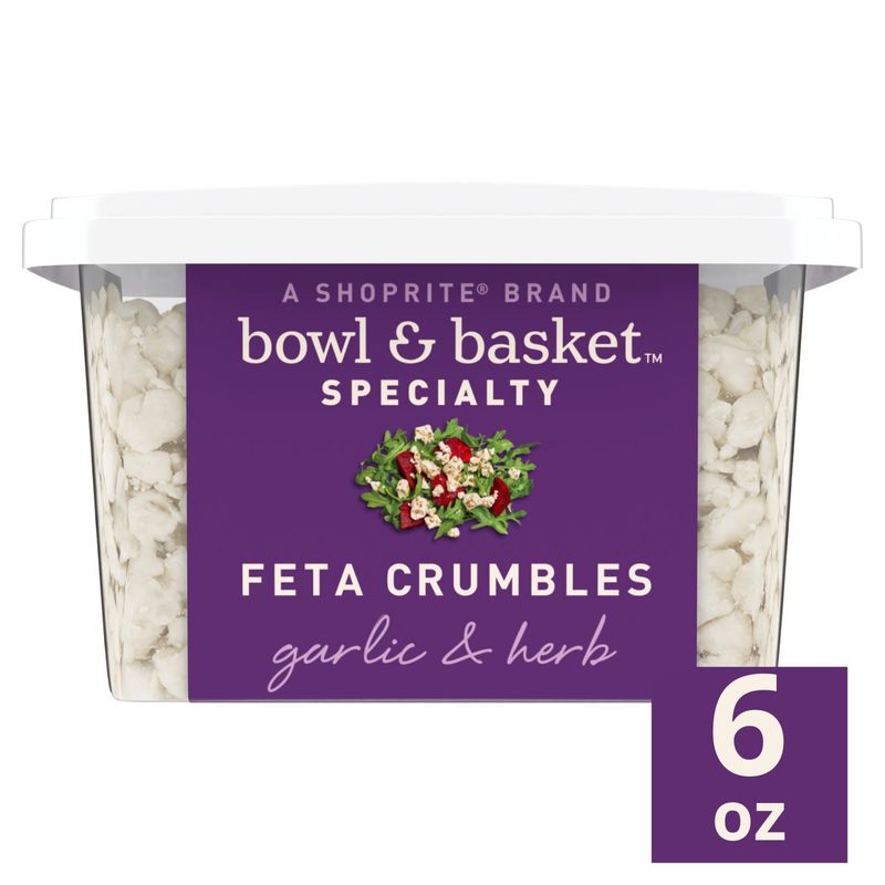 Bowl &amp; Basket Specialty Garlic &amp; Herb Feta Crumbles, 6 oz