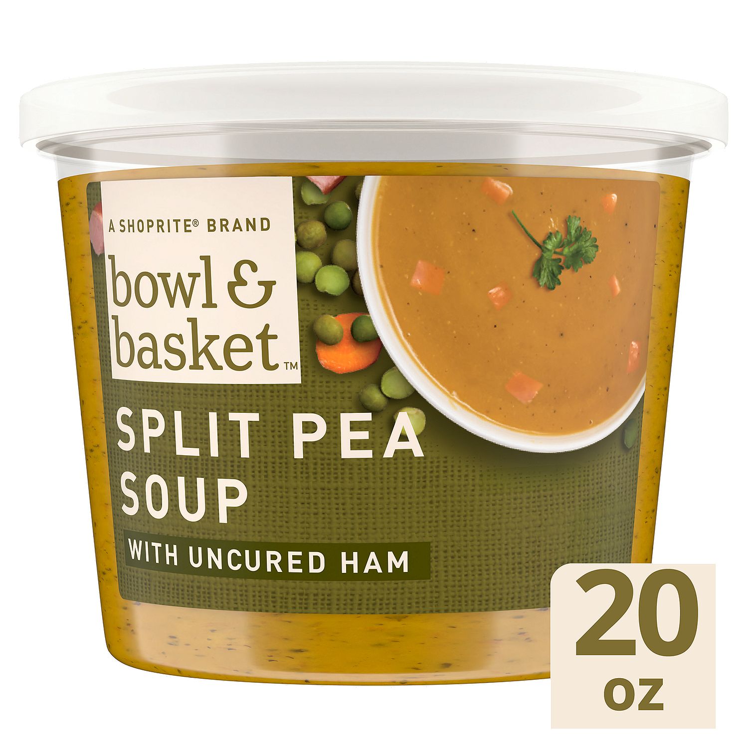 Bowl &amp; Basket Split Pea Soup with Uncured Ham, 20 oz