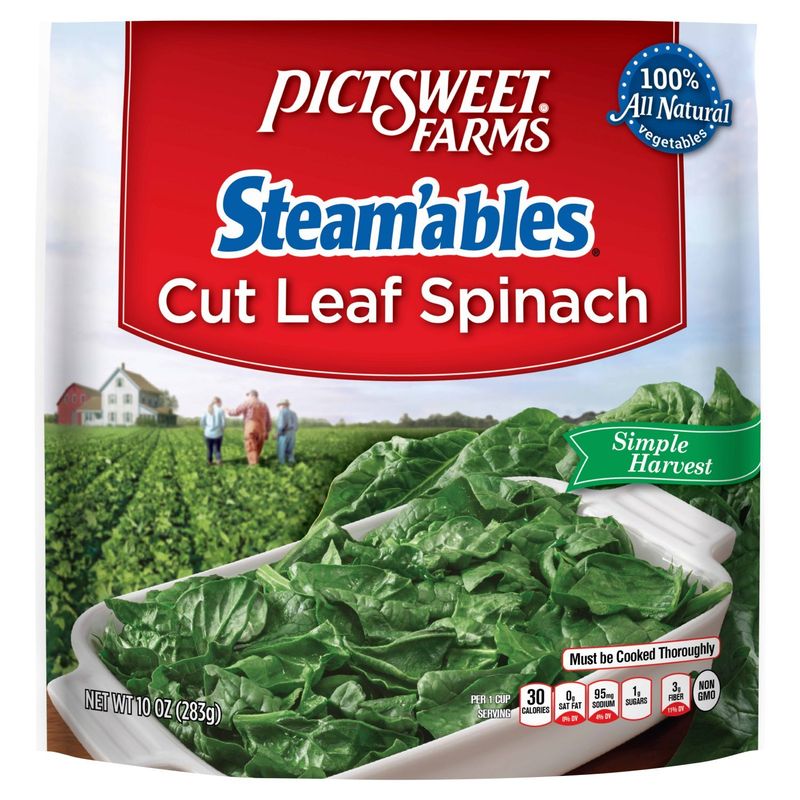 Pictsweet Farms Steam&#39;ables Cut Leaf Spinach, 10 oz
