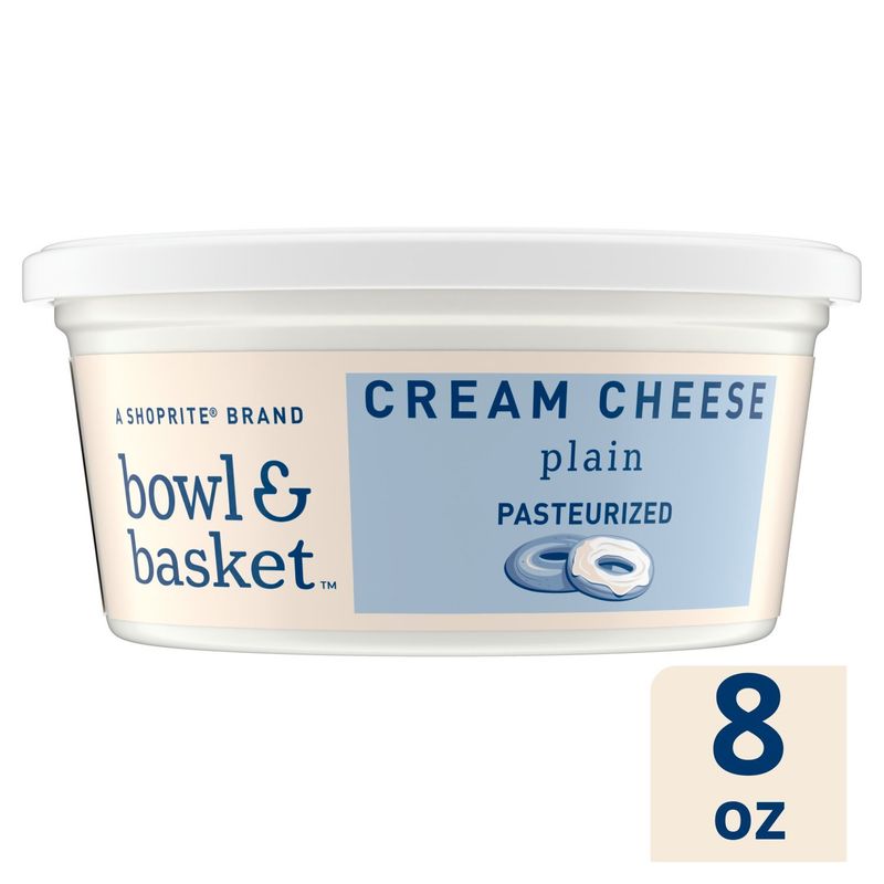 Bowl &amp; Basket Plain Cream Cheese, 8 oz