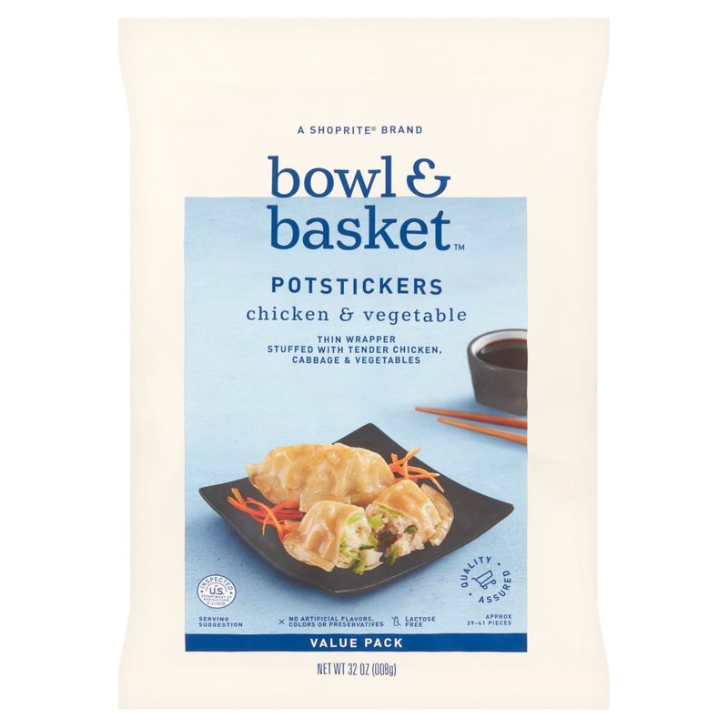 Bowl &amp; Basket Chicken &amp; Vegetable Potstickers Value Pack, 32 oz
