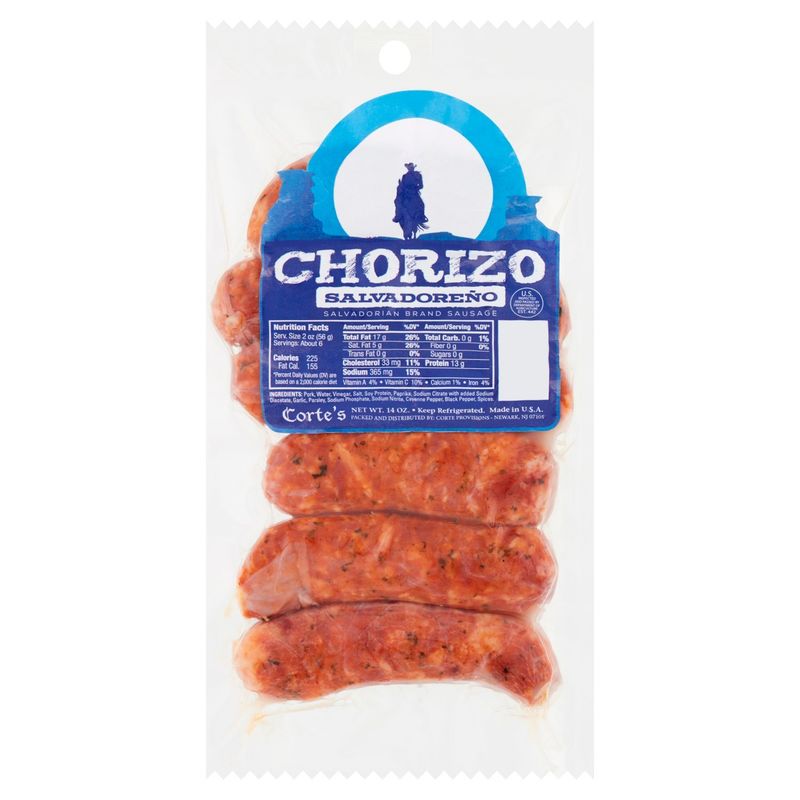 Corte&#39;s Salvadoreño Chorizo Sausage, 6 count, 14 oz