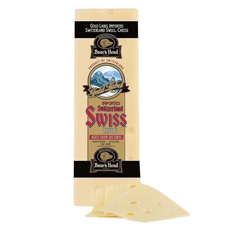 Boar&#39;s Head Imported Switzerland Swiss Cheese, Product of Switzerland