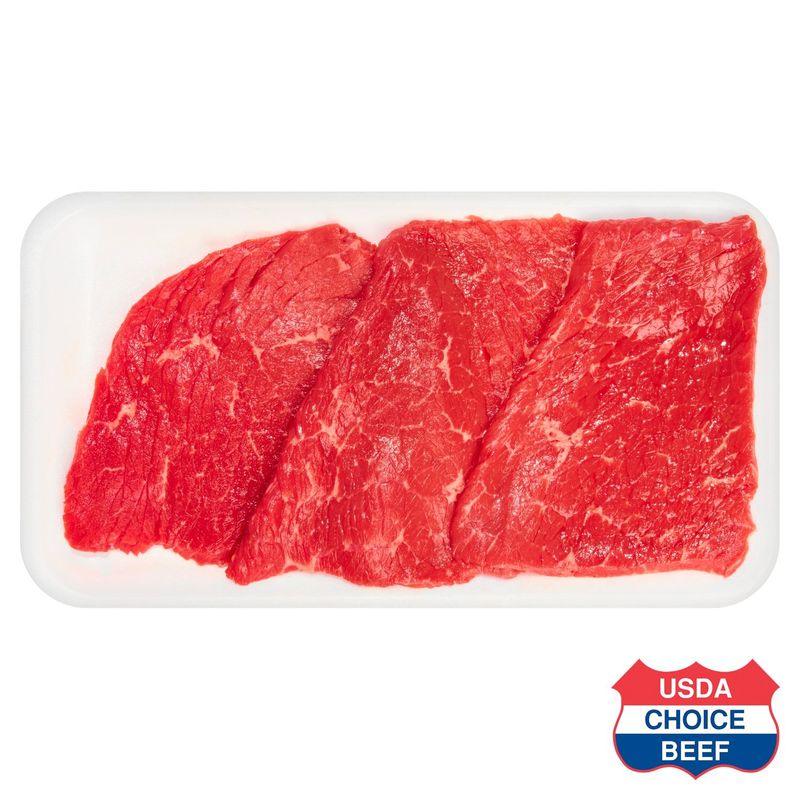 USDA Choice Beef Top Round Cutlets, Boneless, Average Weight 1 lb Pack