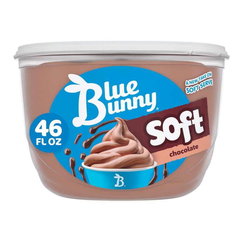 Blue Bunny Chocolate Soft Frozen Dairy Dessert, 46 fl oz