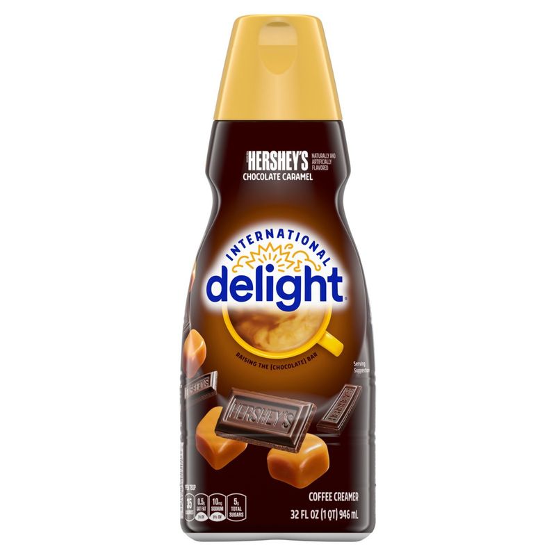 International Delight Hershey&#39;s Chocolate Caramel Coffee Creamer, 32 fl oz