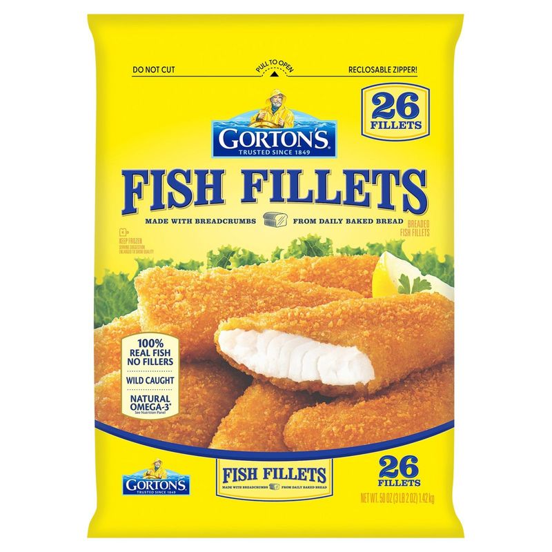 Gorton&#39;s Breaded Fish Fillets, 26 count, 50 oz