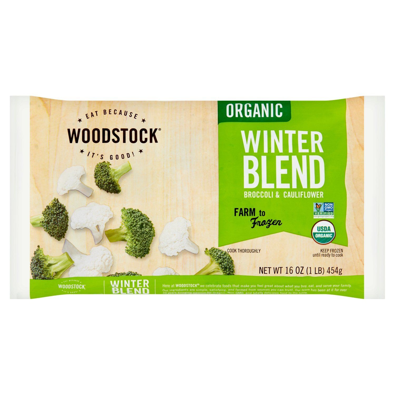 Woodstock Organic Winter Blend Broccoli &amp; Cauliflower, 16 oz