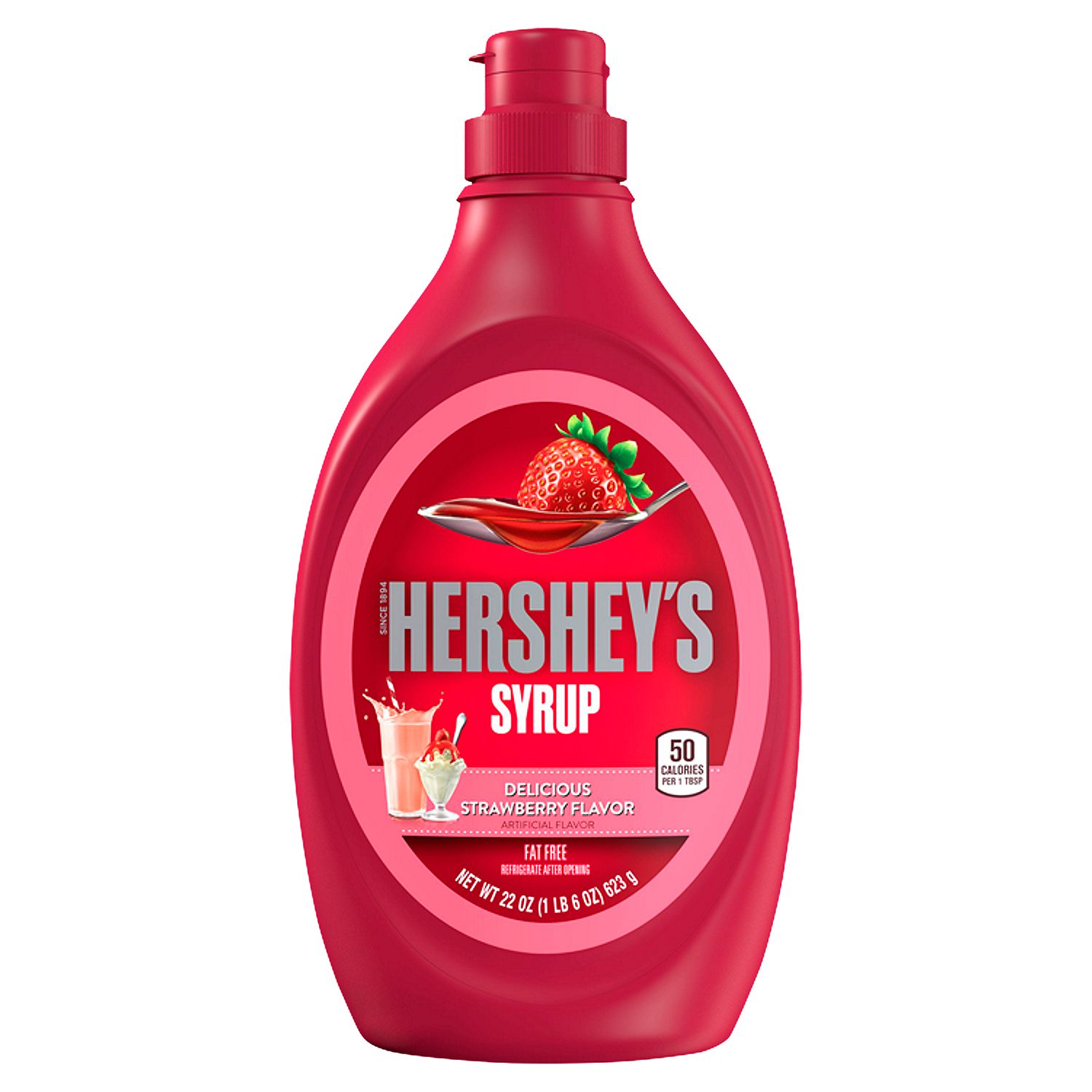 Hershey&#39;s Delicious Strawberry Flavor Syrup, 22 oz
