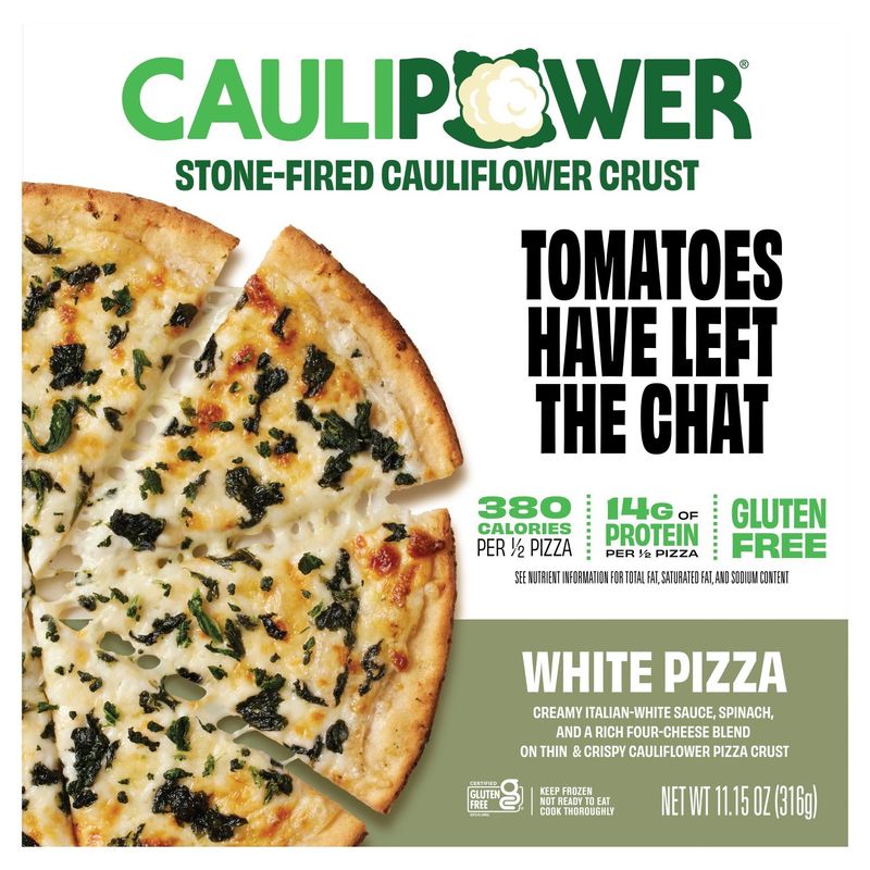 Caulipower Tomatoes Have Left the Chat Stone-Fired Cauliflower Crust White Pizza, 11.15 oz