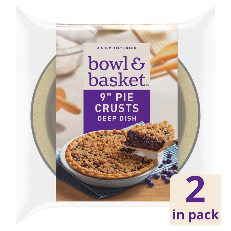 Bowl &amp; Basket Deep Dish 9&quot; Pie Crusts, 2 count, 10 oz