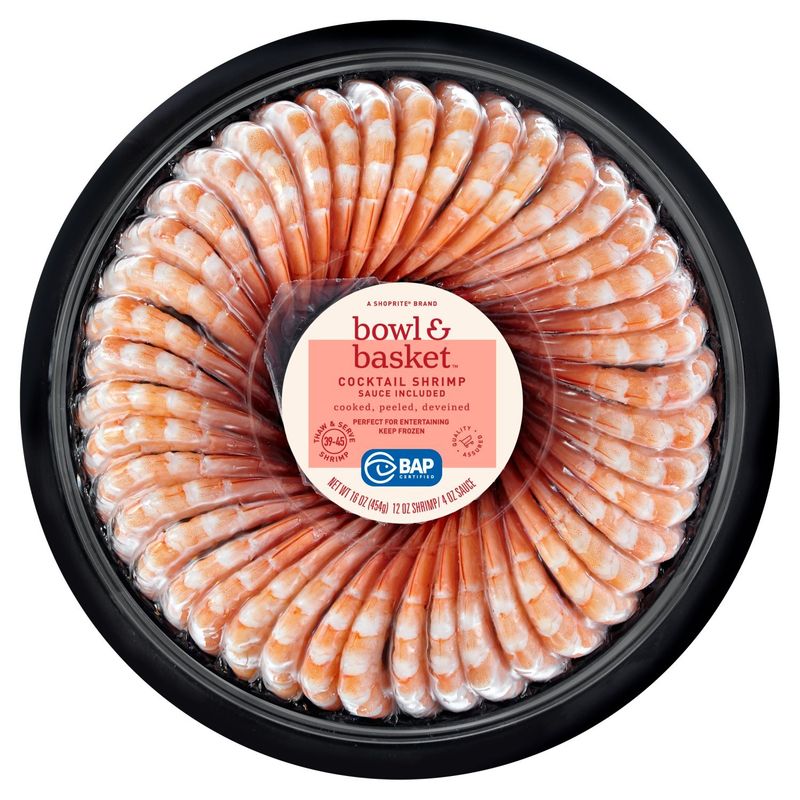 Bowl &amp; Basket Thaw &amp; Serve Cocktail Shrimp, 39-45 shrimp, 16 oz