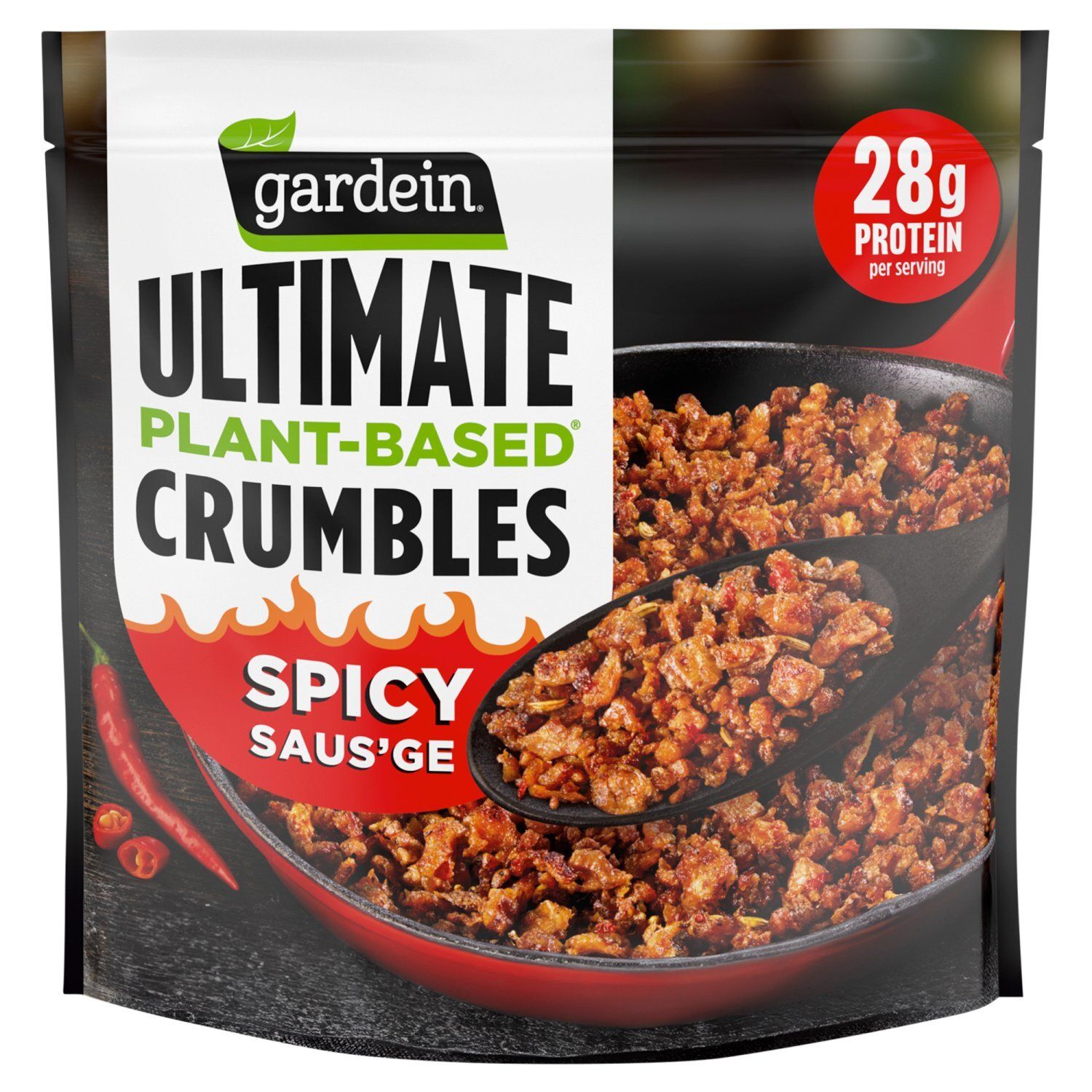 Gardein Ultimate Plant-Based Spicy Saus&#39;ge Crumbles, 14 oz