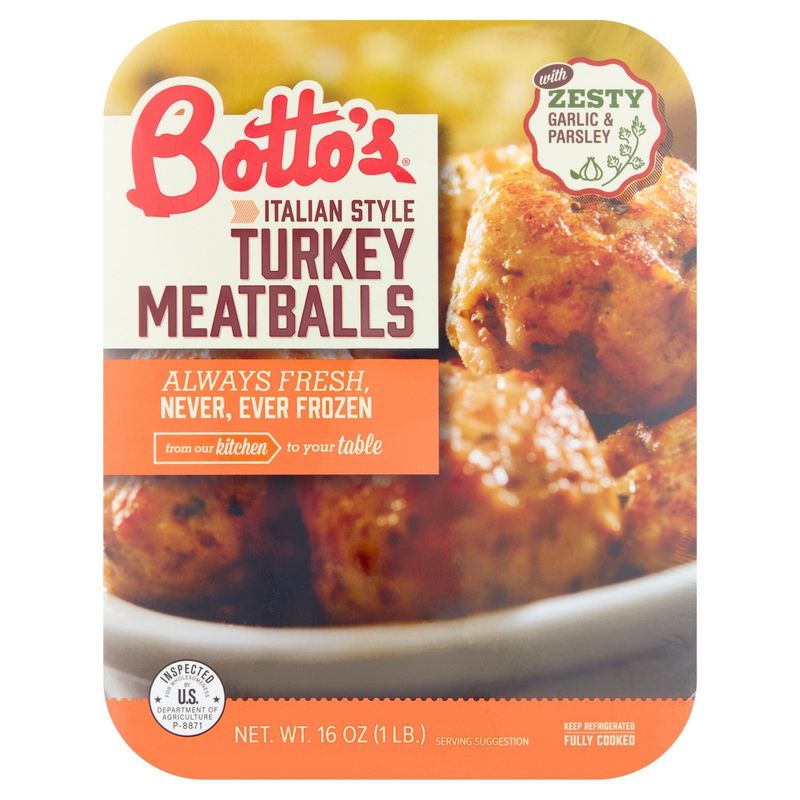Botto&#39;s Italian Style Turkey Meatballs, 16 oz