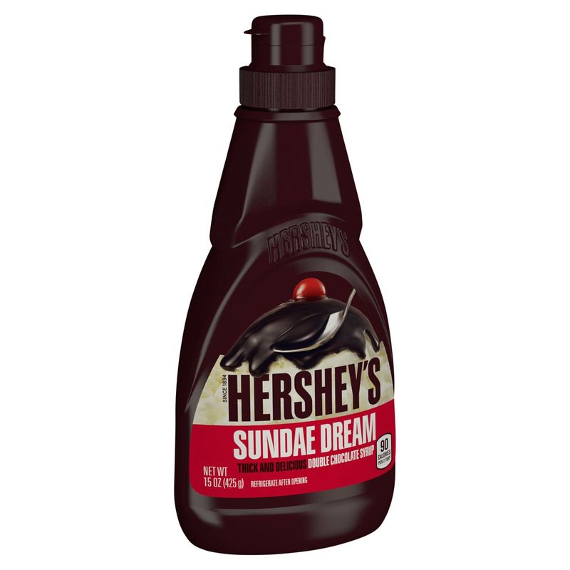 Hershey&#39;s Sundae Dream Double Chocolate Syrup, 15 oz