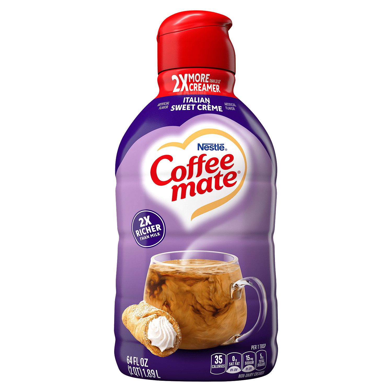 Nestlé Coffee Mate Italian Sweet Crème Non-Dairy Creamer, 64 fl oz