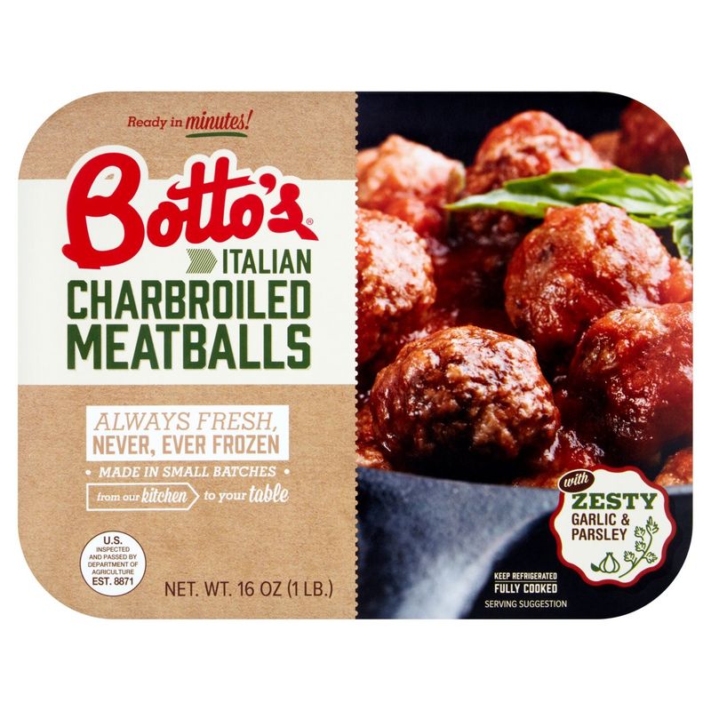 Botto&#39;s Italian Charbroiled Meatballs, 16 oz