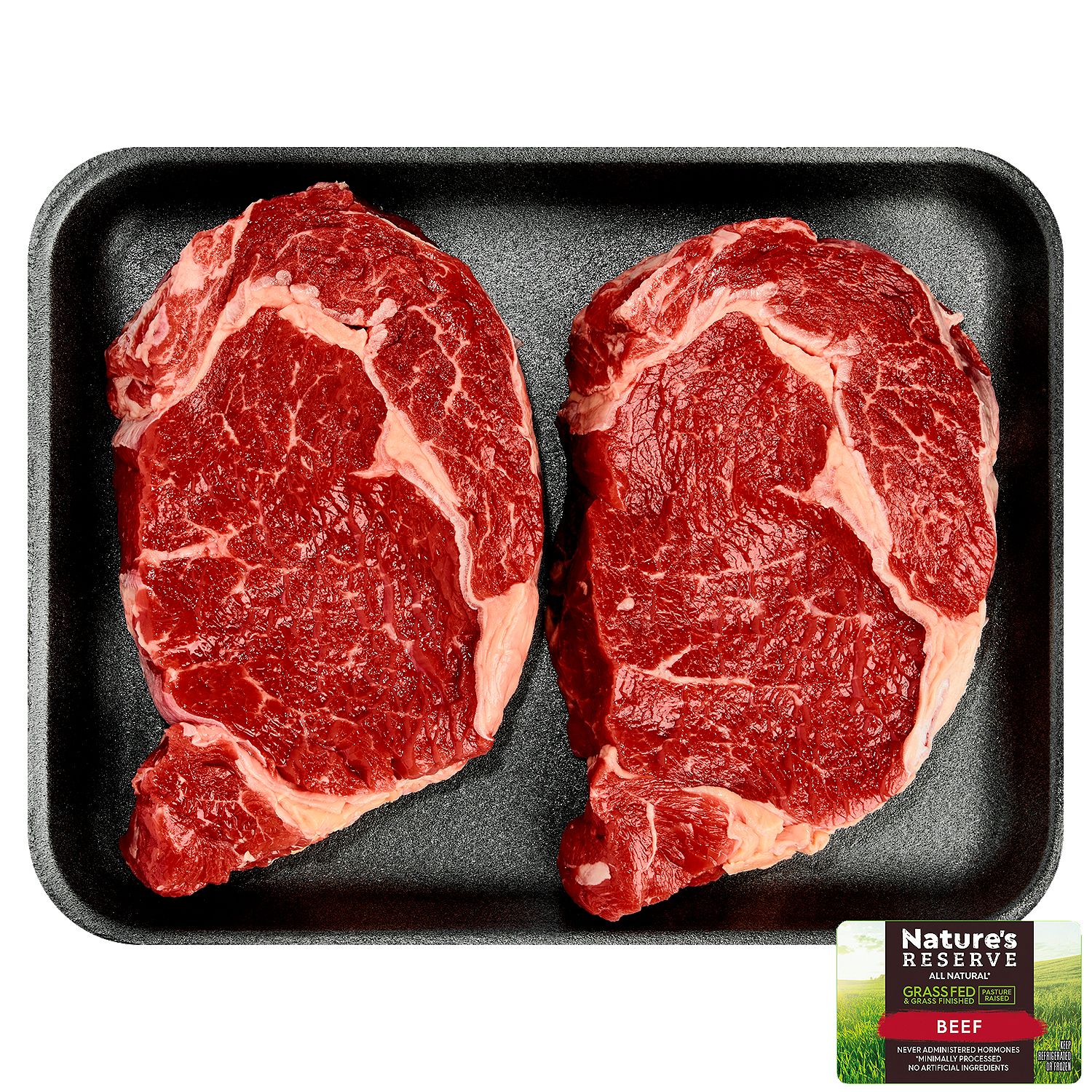 Nature&#39;s Reserve Beef Grass Fed Ribeye Steak, Boneless, Product of Australia, Average Weight 1.5 lb