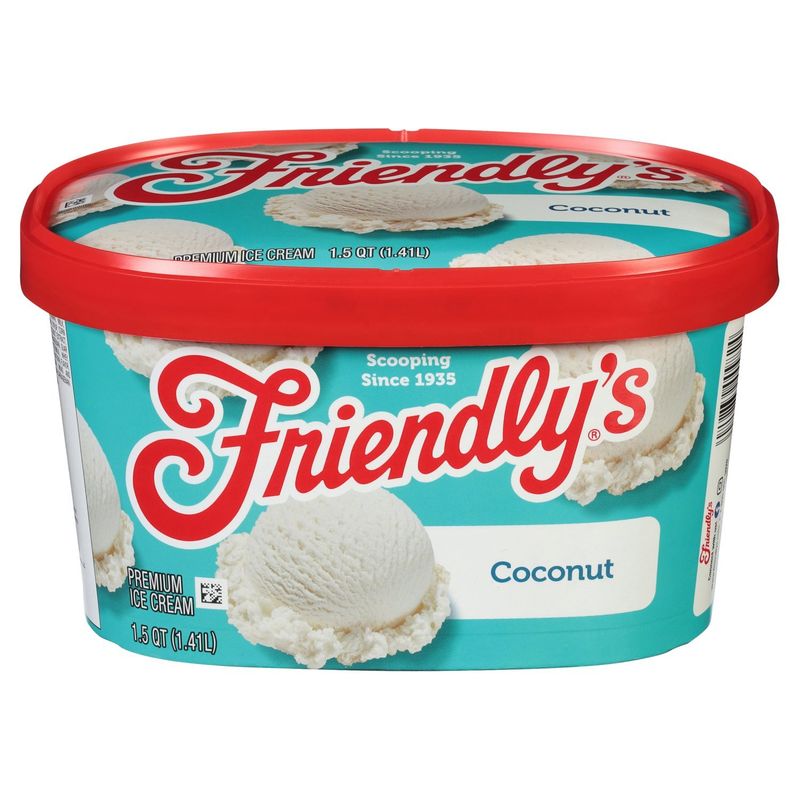 Friendly&#39;s Coconut Premium Ice Cream, 1.5 qt