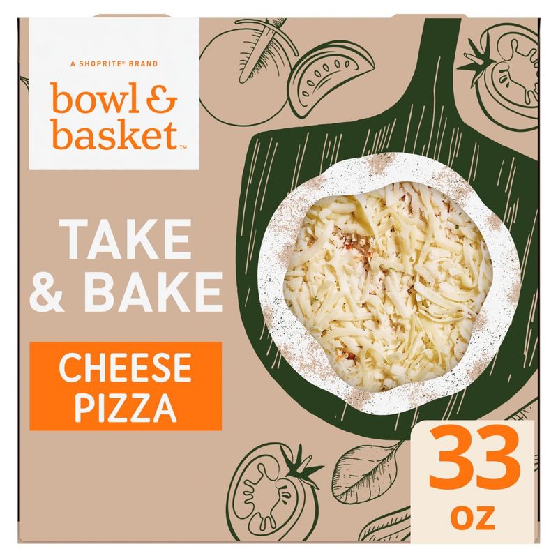 Bowl &amp; Basket Take &amp; Bake Cheese Pizza, 33 oz