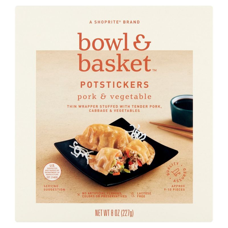 Bowl &amp; Basket Pork &amp; Vegetable Potstickers, 8 oz