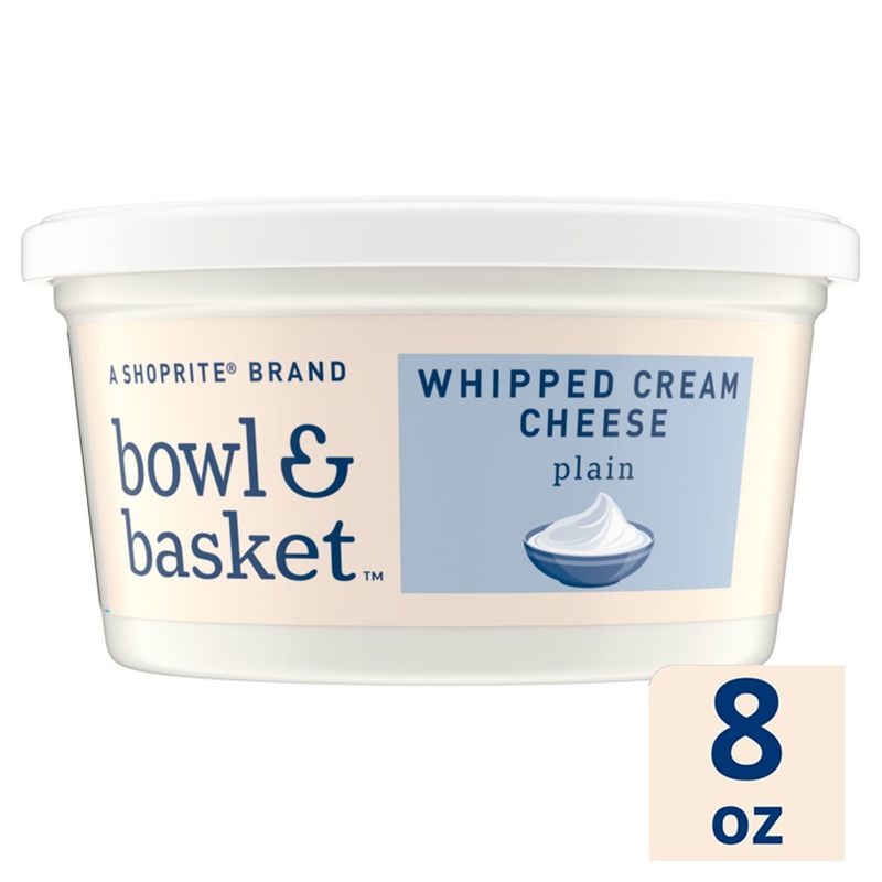 Bowl &amp; Basket Plain Whipped Cream Cheese, 8 oz