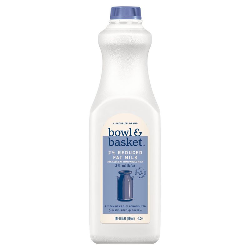 Bowl &amp; Basket 2% Reduced Fat Milk, one quart