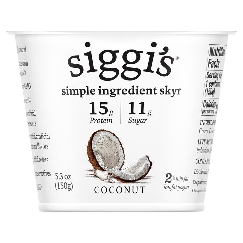 Siggi&#39;s Coconut Lowfat Yogurt, 5.3 oz