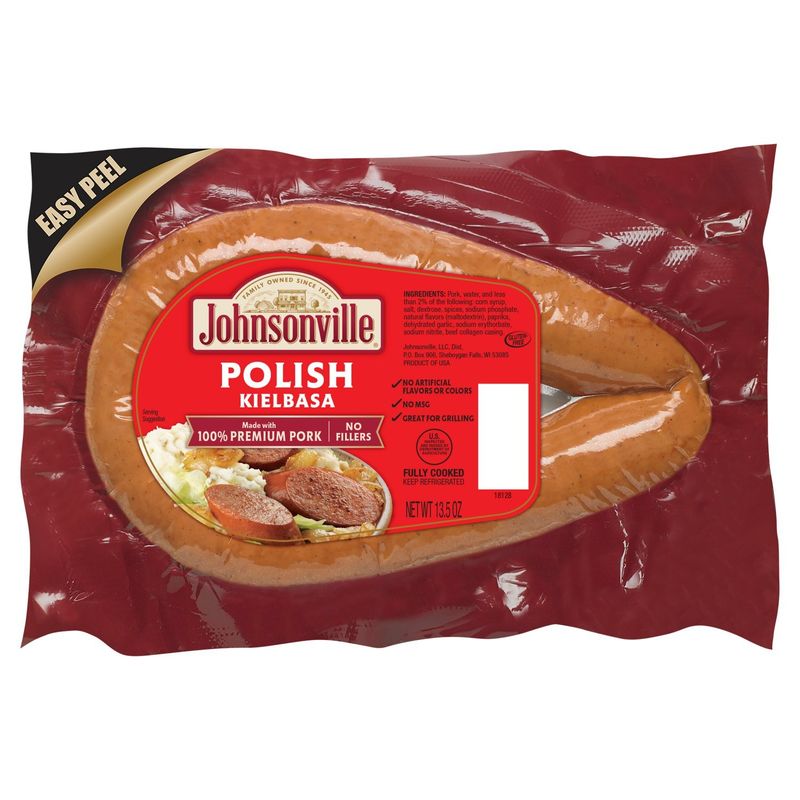 Johnsonville Polish Kielbasa Pork Sausage, 13.5 oz