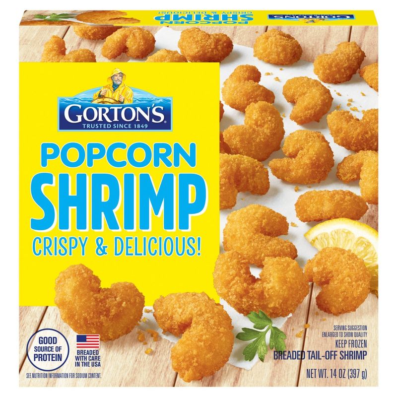 Gorton&#39;s Breaded Tail-Off Popcorn Shrimp, 14 oz