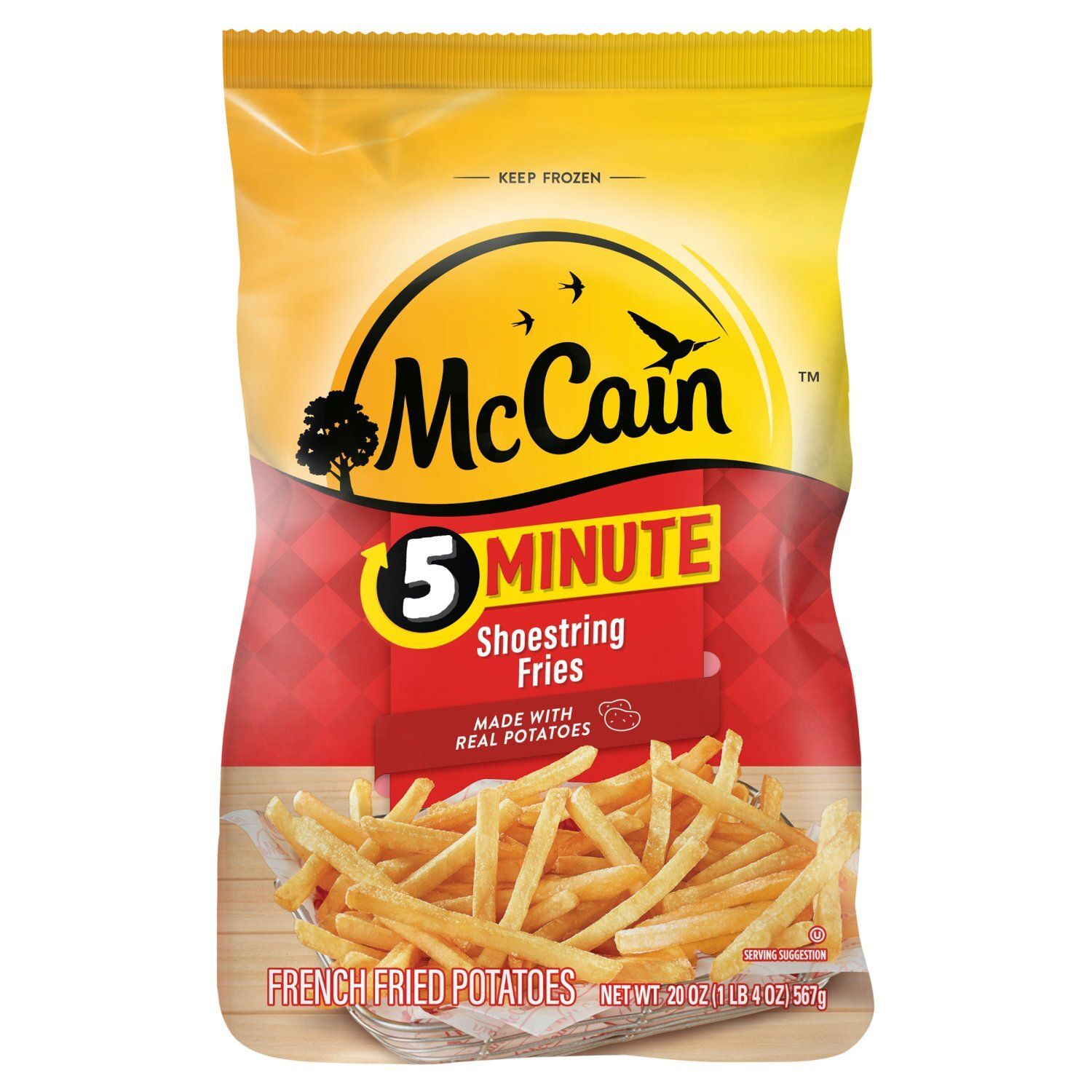 McCain 5 Minute Shoestring Fries French Fried Potatoes, 20 oz