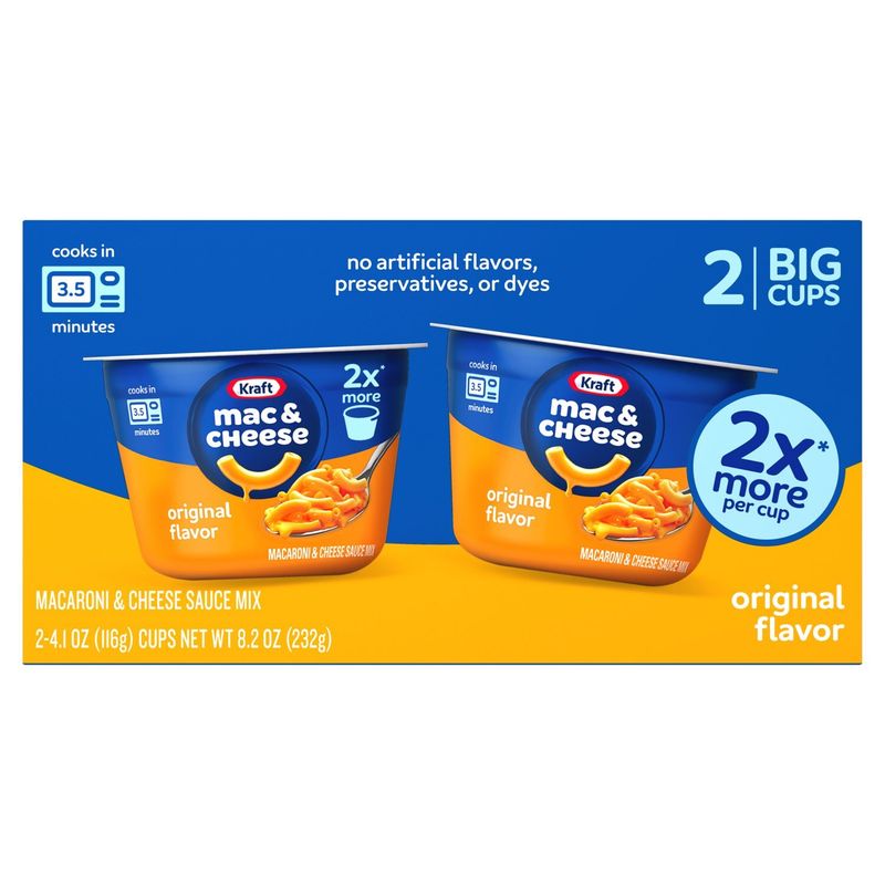 Kraft Original Flavor Macaroni &amp; Cheese Sauce Mix, 4.1 oz,2 count
