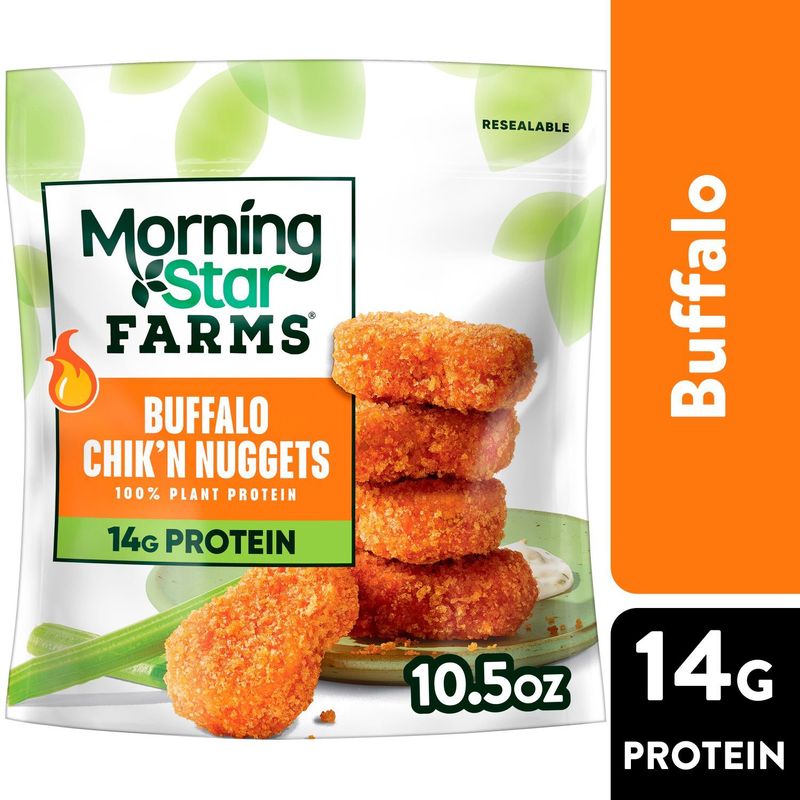 MorningStar Farms Buffalo Chik&#39;n Vegan Nuggets, 10.5 oz