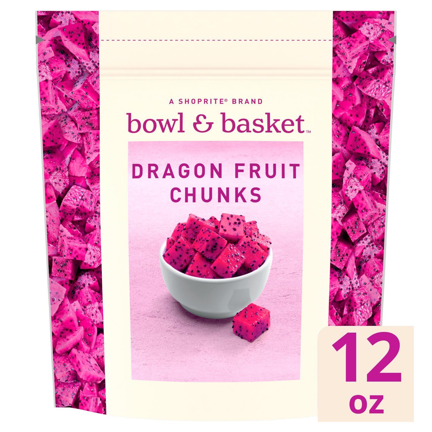 Bowl &amp; Basket Dragon Fruit Chunks, 12 oz
