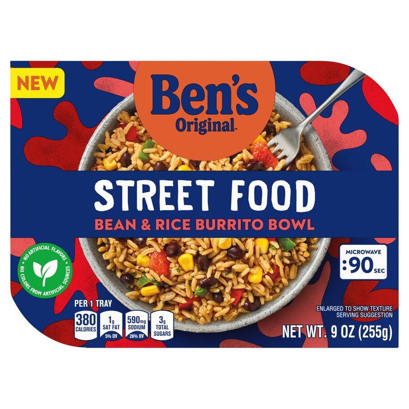 Ben&#39;s Original Street Food Bean &amp; Rice Burrito Bowl, 9 oz